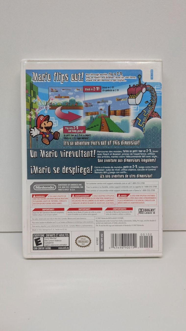 Nintendo Giochi: Super Paper Mario - Nintendo Wii – Usato da Menziken venduto da mame18 2