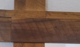 Grosser Wandspiegel Holzrahmen braun wie neu