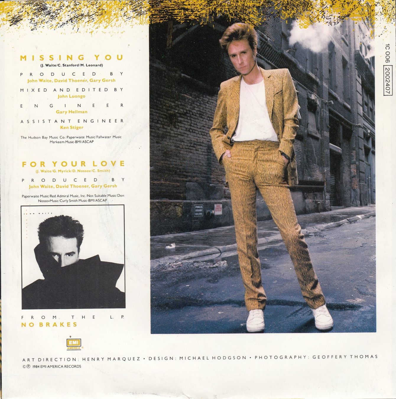Dischi in vinile: John Waite Vinyl Single 1979 – Usato da Volketswil venduto da Abcrecords 1