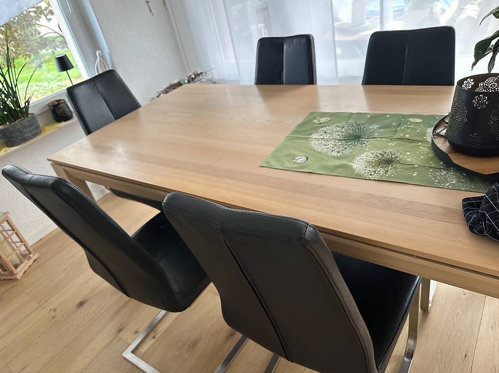 Stühle: Stühle -Esszimmer echt. Leder Schwinger – Gebraucht aus Orpund von Mona62 2