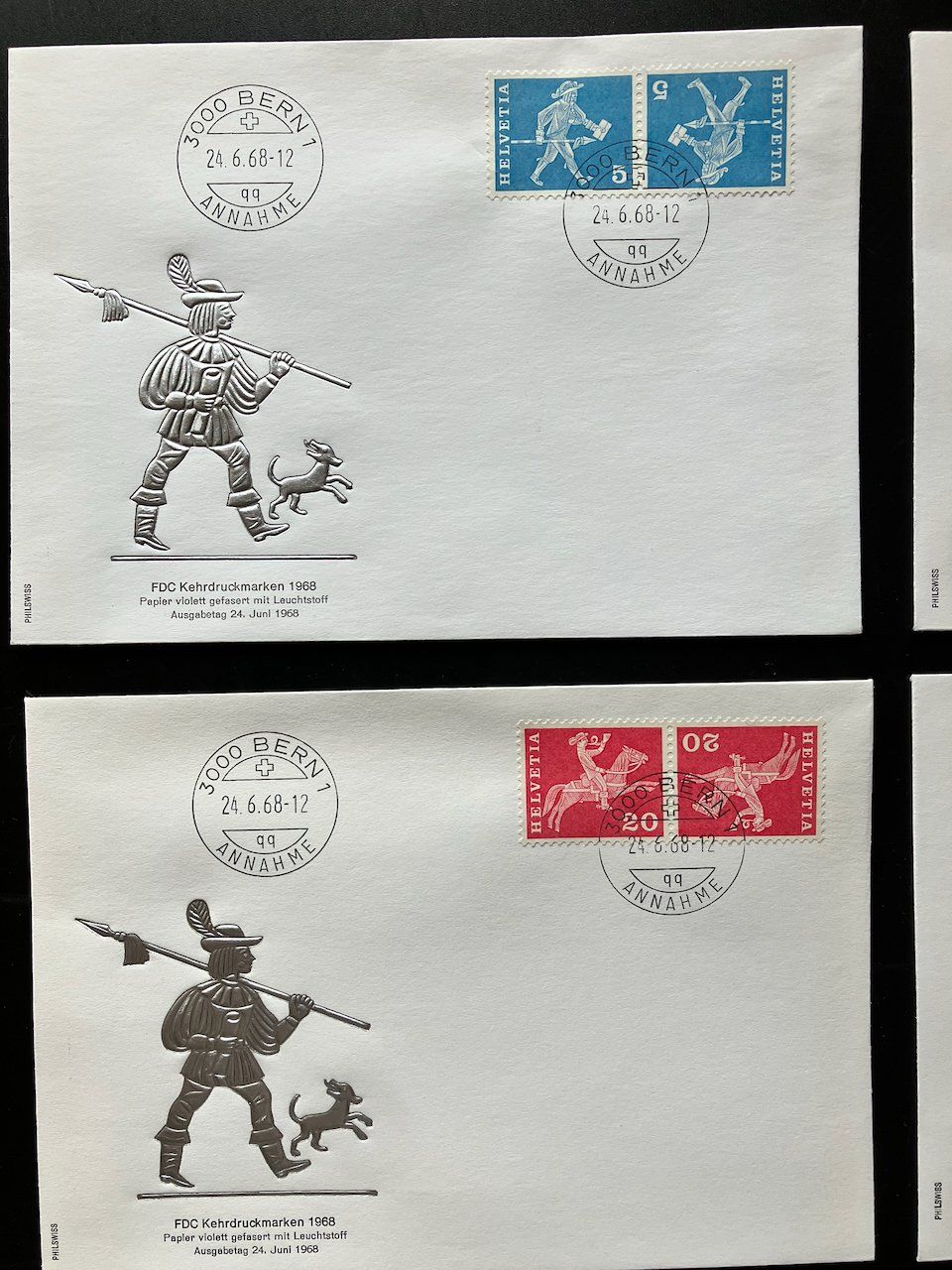 Tutti i francobolli: Kehrdrucke 1968 auf FDC – Usato da Nesslau venduto da zueri6 1