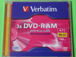 1 VERBATIM DVD-RAM Rohling OVP!!!!!!!!!