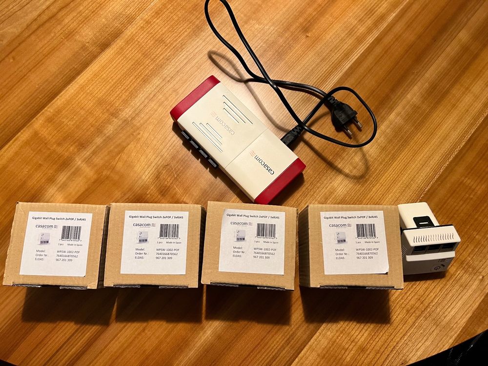 Gigabit Wall Plug Switch 3 Ports 5 Stück & Verteiler Kaufen