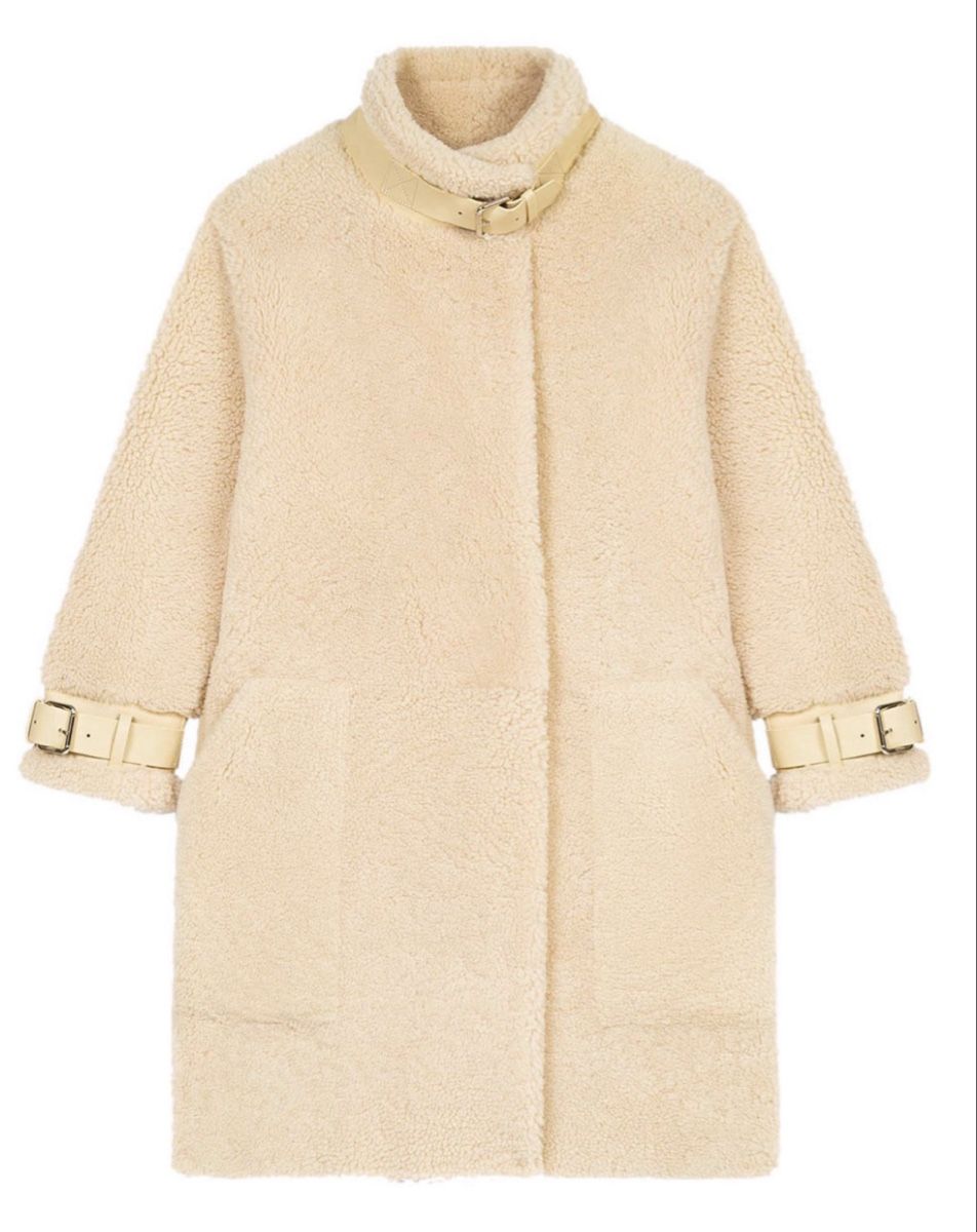 Maje Mäntel: MAJE lamb shearling coat S – Gebraucht aus Steinhausen von Stylelene14