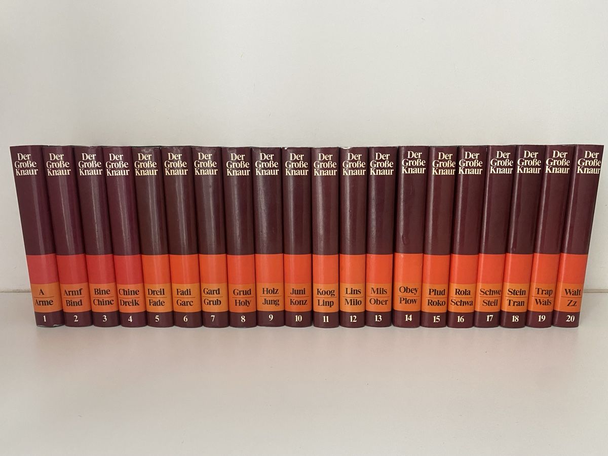 Libri: Der Grosse Knaur Lexikon in 20 Bänder farbig – Nuovo (secondo la descrizione) da Meggen venduto da 6003Luzern