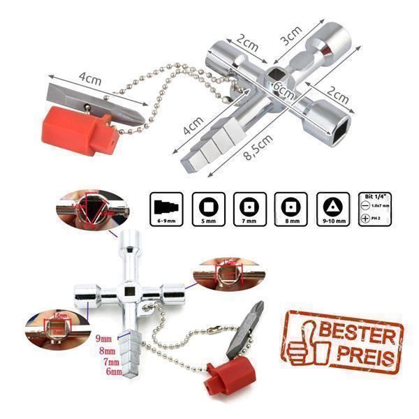 Tutti gli attrezzi: Schaltschrankschlüssel Universal – Nuovo e nell'imballaggio originale da Spreitenbach venduto da mario-shop.xs 1
