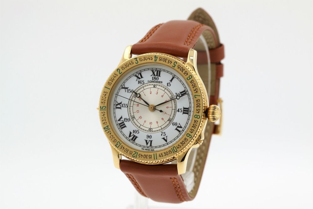 Longines lindbergh online gold