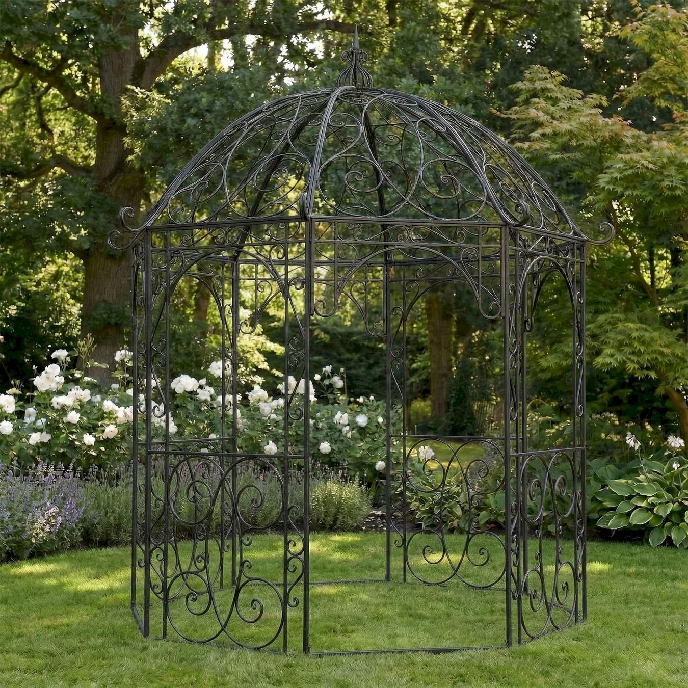 Tende & Padiglioni: Eisen Pavillon LEILA Ø285cm anthrazit – Nuovo e nell'imballaggio originale da Bottighofen venduto da zaap 1