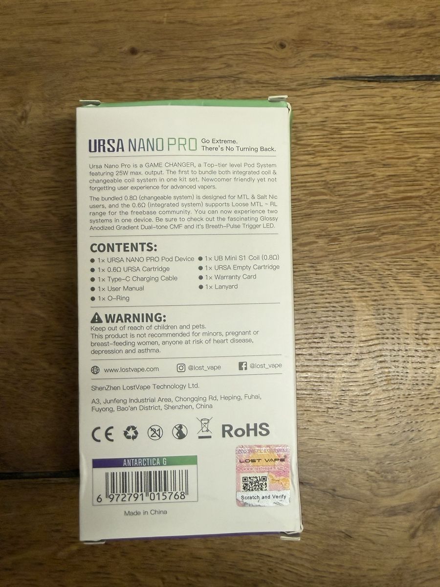 Lost Vape Altri Prodotti per fumatori: LOST VAPE – URSA NANO PRO – Usato da Zürich venduto da Steinermax55 4