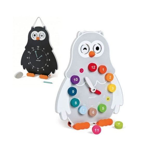 Janod Giocattoli: Lernuhr Owly Clock Janod – Usato da Appenzell Steinegg venduto da Skibobbli 2