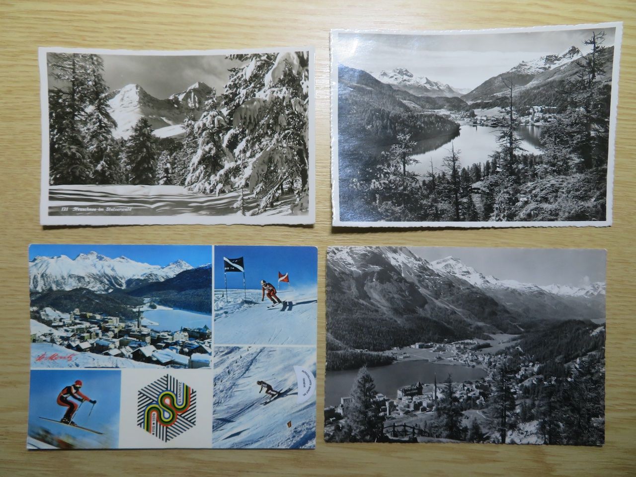 Ansichtskarten: St. Moritz 4 Ansichtskarten gelaufen – Gebraucht aus Spreitenbach von heitersberg54