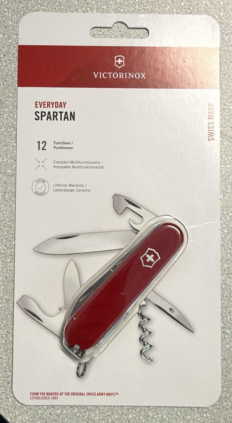 Victorinox Coltelli tascabile: VICTORINOX SACKMESSER EVERYDAY SPARTAN 12 FUNCTIONS – Nuovo e nell'imballaggio originale da Zürich venduto da Frei-Occasionen