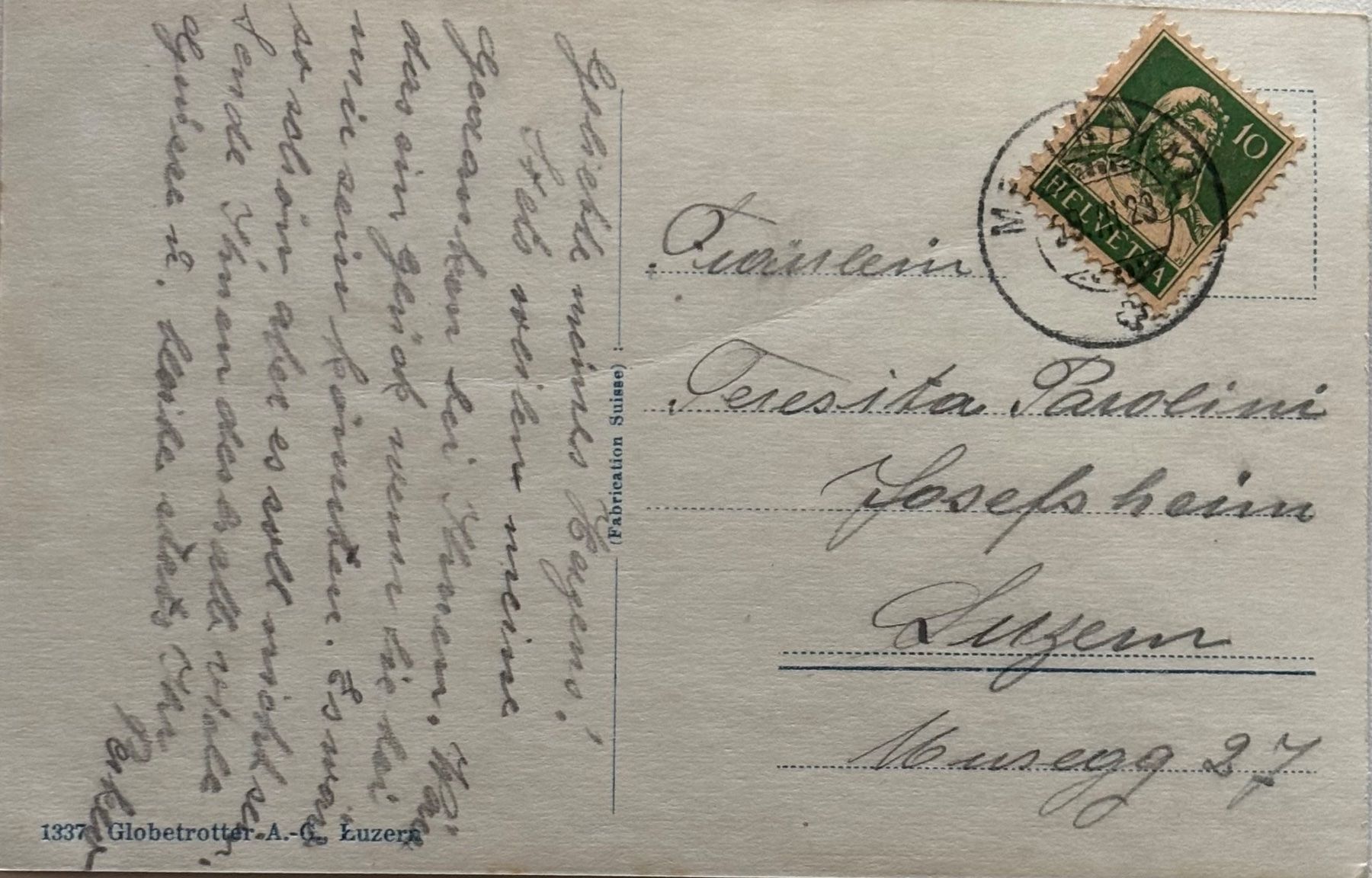 Cartoline postali: Melchtal, Obwalden, Vollstempel – Usato da Frauenfeld venduto da Merk52 1