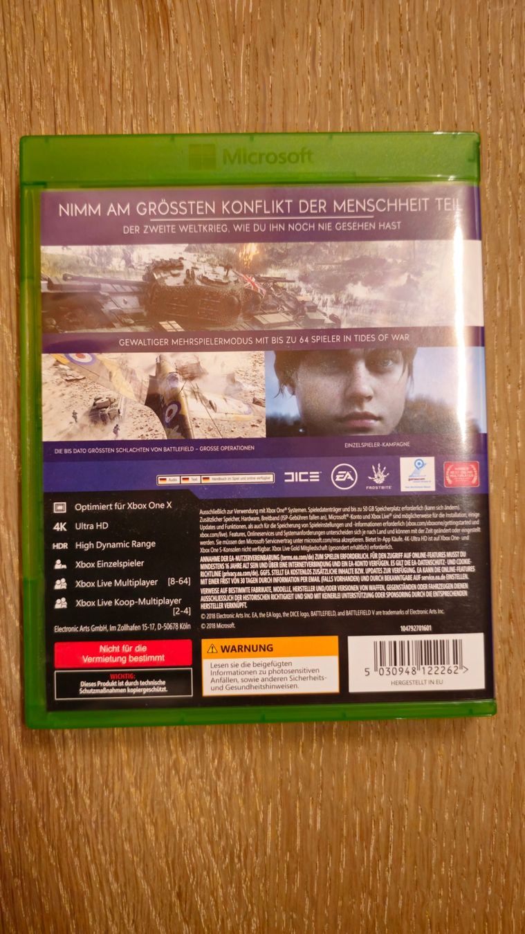 Microsoft Spiele: Game, Xbox One, EA Games Battlefield V, Videospiel – Neu (gemäss Beschreibung) aus Sirnach von TheMrFreeman 1