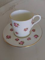 Vintage Mokkatasse, "Hathaway rose", Aynsley, Sammlerstück