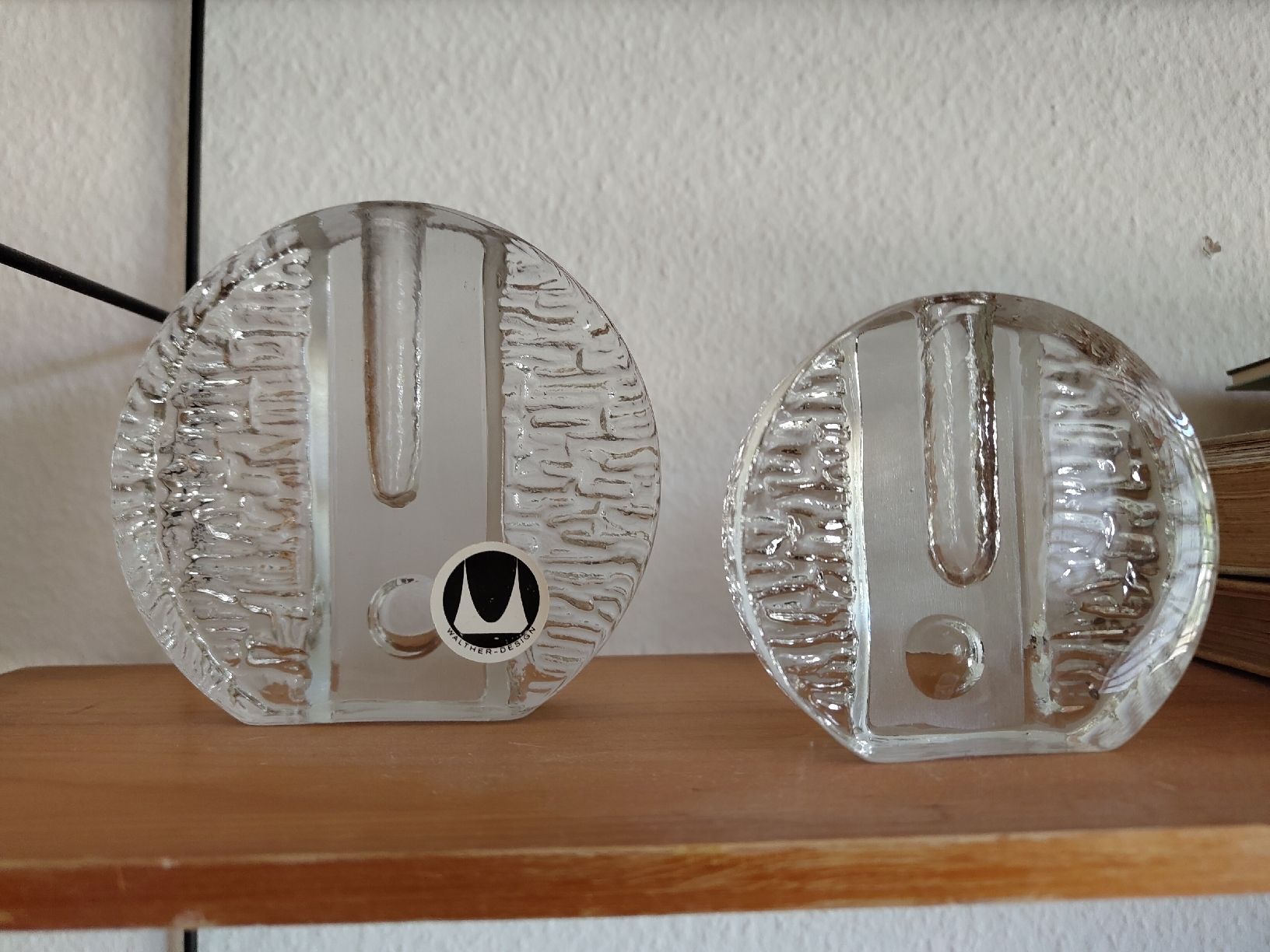 Walther Glas Vase & Récipients: Glas Vasen 2er Set Walther Design – D'occasion à Dietlikon par VintageStudioZurich