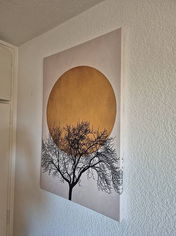 Foto & Immagini: Leinwand Sonne/Mond & Baum – Usato da Zürich venduto da pompiersmartin 1