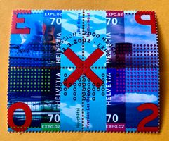 Viererblock Nr.1041-1044 ET Stempelt 2002  