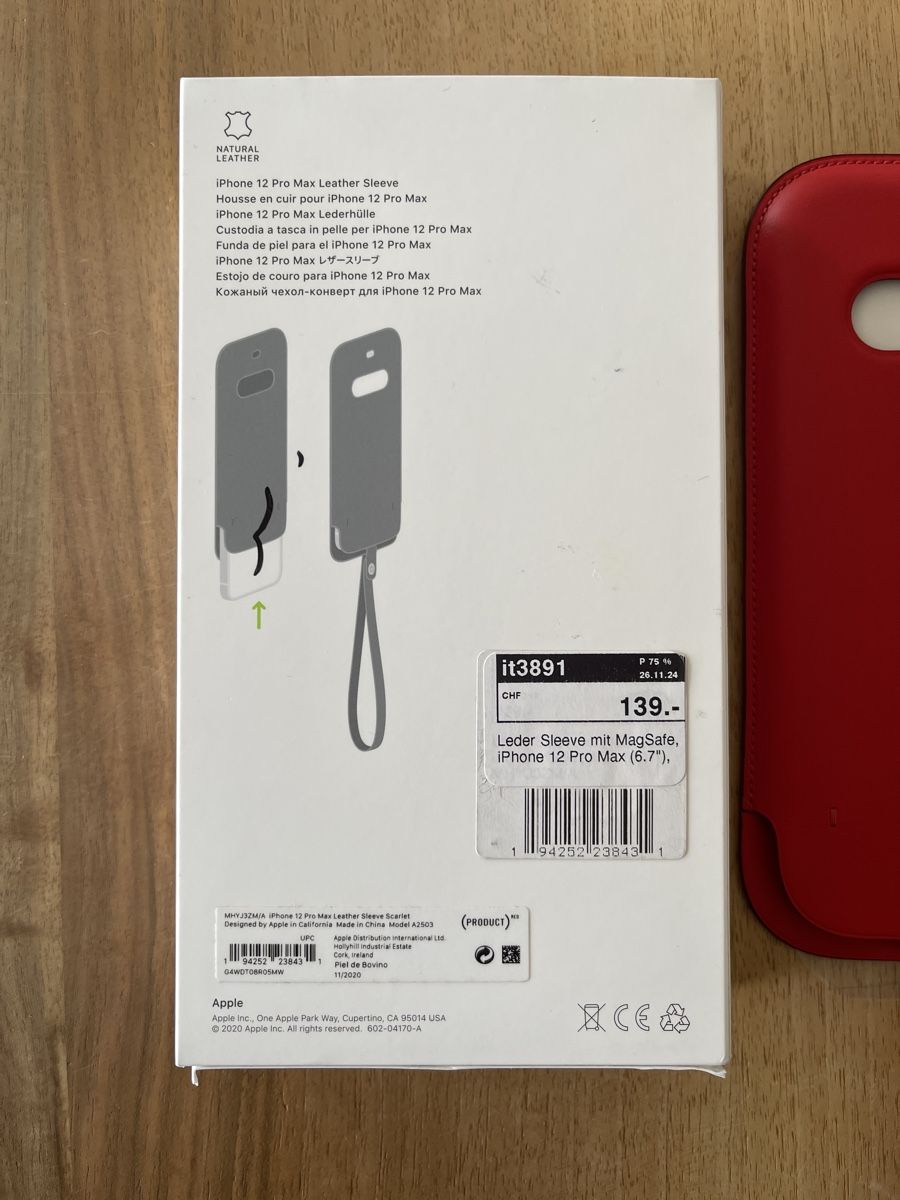 Apple Coques & Protection écran: Lederhülle Iphone 12 max pro – Neuf avec emballage d'origine à zürich par maulwurf53 5