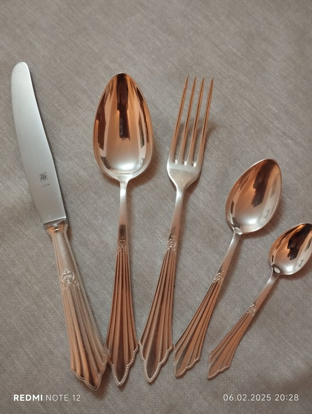 WMF Set di posate: Set 30 Teilig -WMF Fächer/Fächermuster versilbert- – Usato da Rorschacherberg venduto da Giova1922