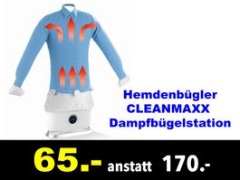 🔴 Hemdenbügler CLEANMAXX 08658 / V3 Dampfbügelstation /595B