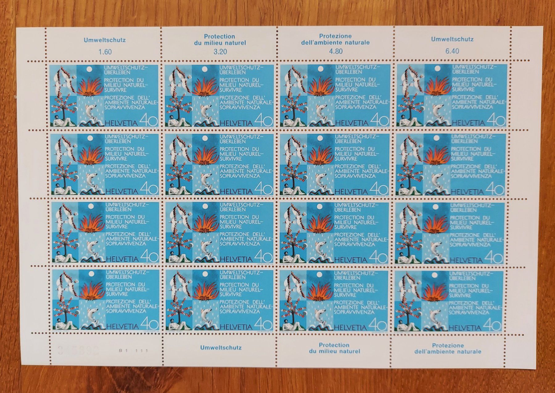 Tutti i francobolli: Postfrisch, gültige Schweizer Frankatur, Briefmarkenbogen – Nuovo e nell'imballaggio originale da Heiden venduto da ber_b77f