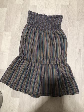 Sommerliche trägerlose Kurzoverall, Gestreift, Grösse S