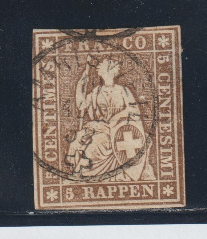 Tutti i francobolli: Strubel 22 D mit Stempel AMRISWEIL – Usato da Siebnen venduto da Fstaehli