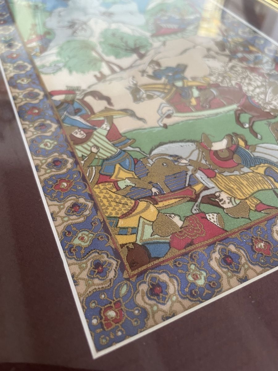 Dipinti: Tableau Ancien Tissu Persan – Usato da Vallamand venduto da Bricbracbroc82 1