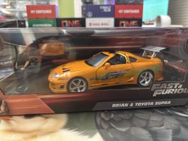 Fast & Furious Brian 1995 Toyota Supra mit Figur neu