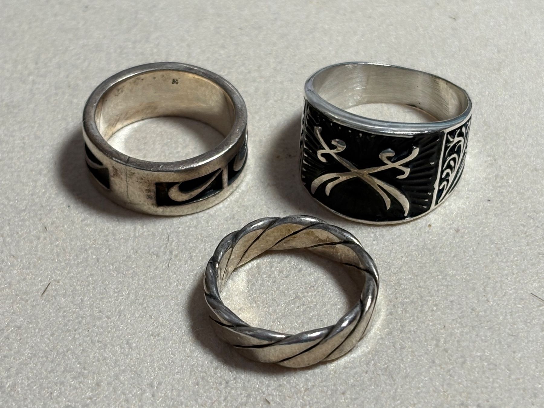 Ringe: Drei schöne Silberringe 925, verschiedene Grössen – Gebraucht aus St. Peterzell von verena40 3