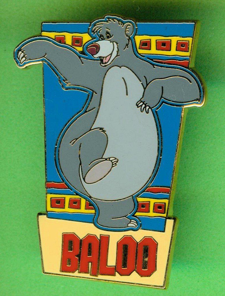 Disney Plaketten & Abzeichen: DISNEY  Dschungelbuch  Baloo – Gebraucht aus Winterthur von Sammleroase