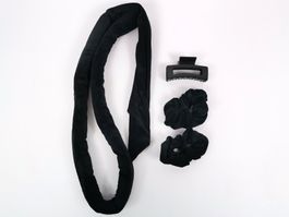 LOCKENROLLE mit 2 Scrunchies und 1 Haarklammer