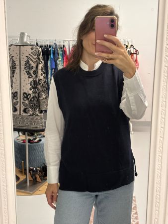 COS Pullunder Gr. S gross blau mit Wolle