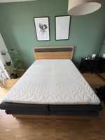 Gemütliches Boxspringbett 160x200 mit Topper, top Zstnd