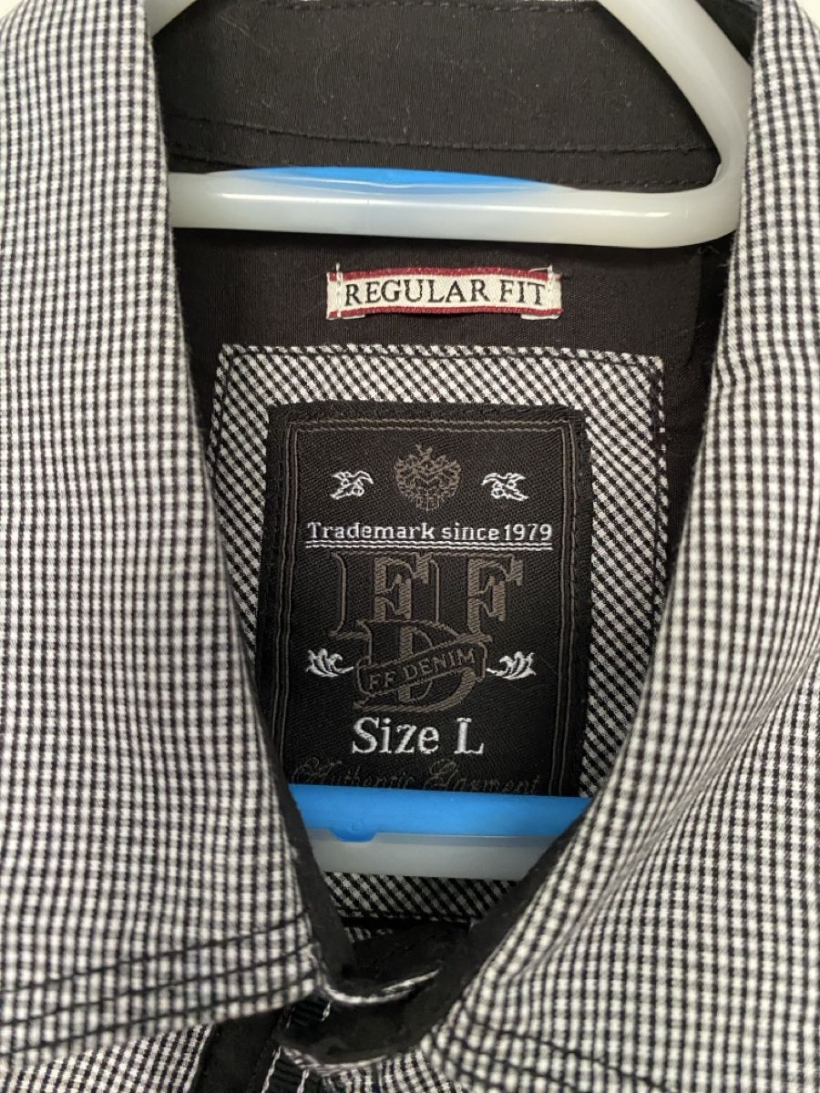 Camicie: FF Denim Hemd Gr. L Schwarz/ weiss – Usato da Ittenthal venduto da Lorinakuprecht0 1