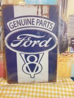 Blechschild Ford V8 Genuine Parts neuwertig