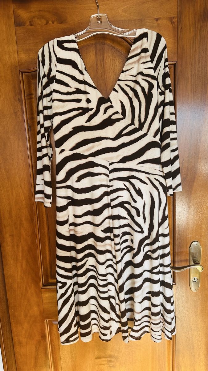 Ralph Lauren Kleider: Ralph Lauren Kleid, Zebra Muster, Gr. XL – Gebraucht aus Menziken von cla_8qfq 1