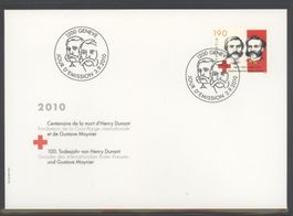 2010, FDC, 100. Todestag Henry Dunant (Nr. 1358)