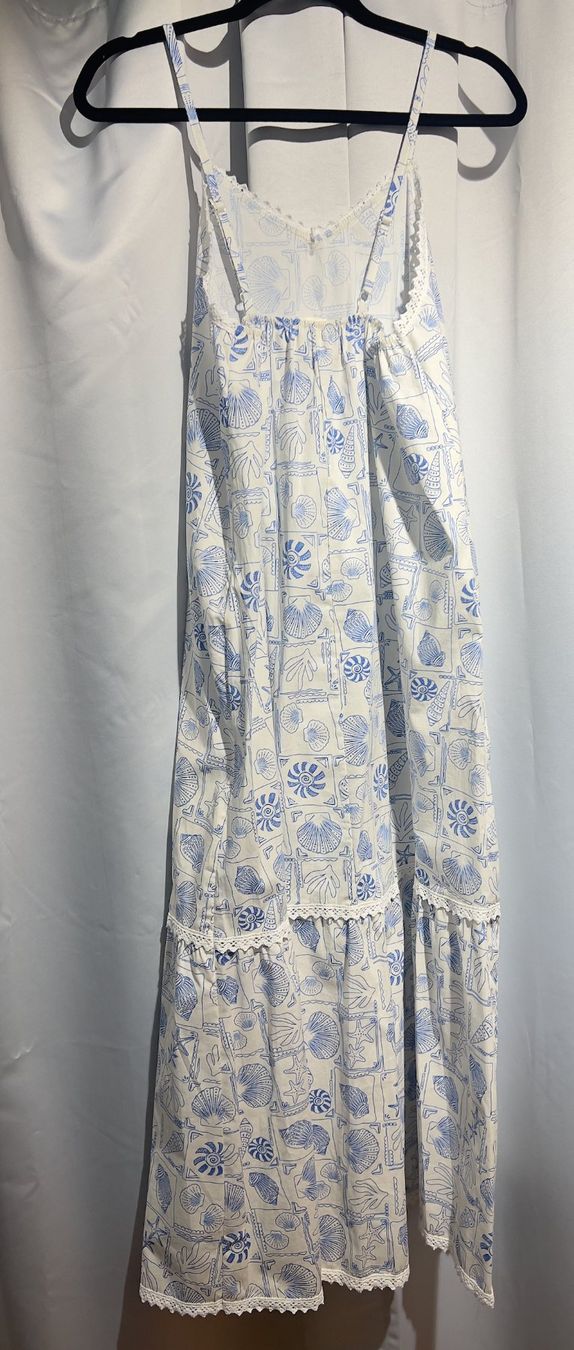 Kleider: Sommerliches Maxikleid mit Muschelmuster – Neu und originalverpackt aus Zürich von Naebeli 3