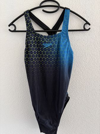 Badkleid Speedo Schwarz-Blau-Grün Gr. 36