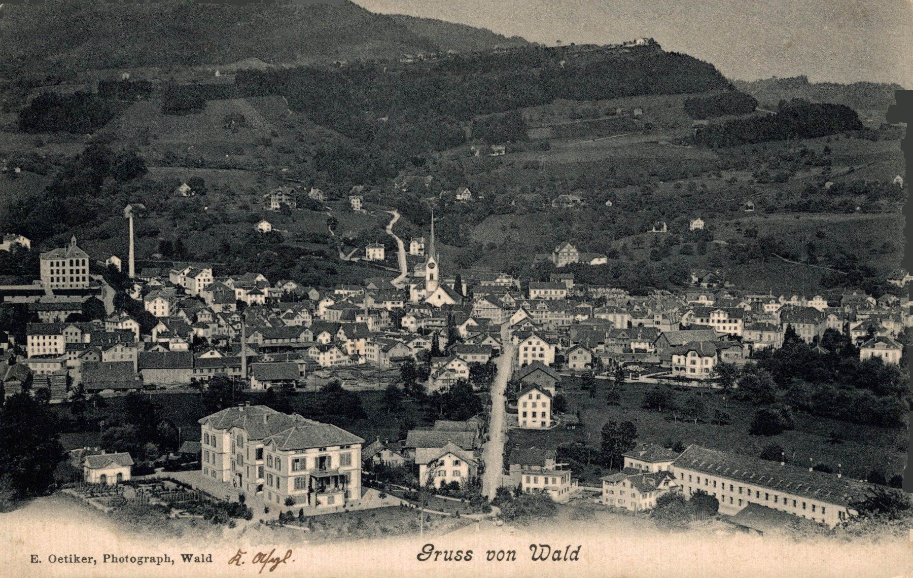 Ansichtskarten: Gruss aus Wald – Gebraucht aus Bronschhofen von Astore
