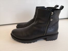 🤩GEOX LEDER-STIEFEL MIT NIETEN & GUMMISOHLE NEUWERTIG