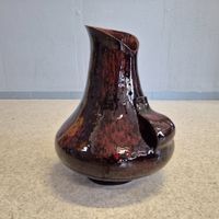 Keramik Vase Bodenvase Krug mit Tropfglasur