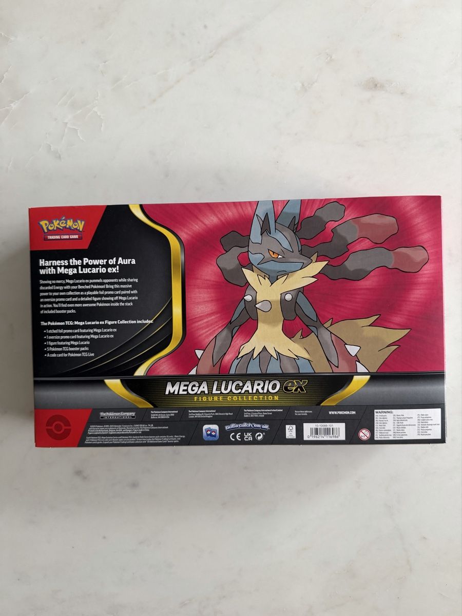 Pokémon Carte collezionabili: Pokemon Mega Lucario ex Figure Collection EN – Nuovo e nell'imballaggio originale da Schaffhausen venduto da solequart 1