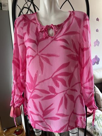 Chemise en voile fluide rose et fuchsia 34