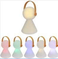 Cute LED Night Light Lamp, Portable, Dimmable, USB Rechargea