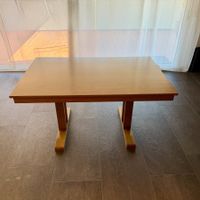 Hochwertiger Esstisch Eichenfurnier ausziehbar 140 x 90 cm