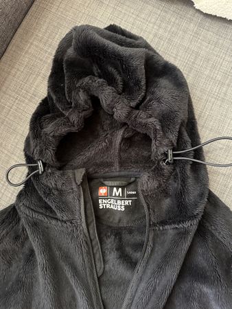 Engelbert Strauss Fleecejacke schwarz Grösse M Kapuze