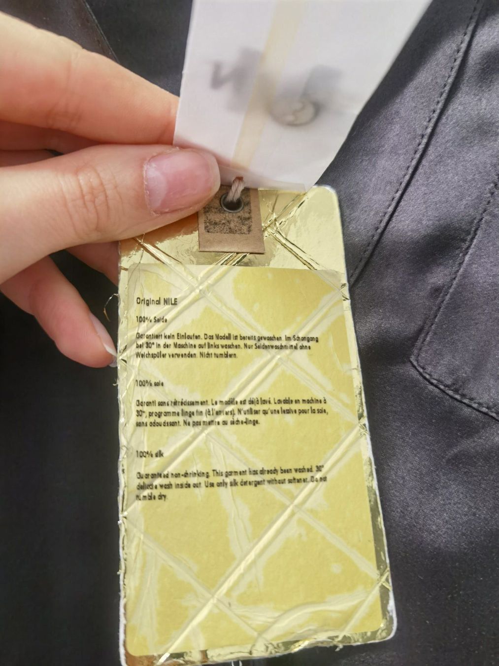 Nile Camicette: NILE 100% Seide Bluse Hemd XS – Nuovo e nell'imballaggio originale da Langenthal venduto da morena86 2